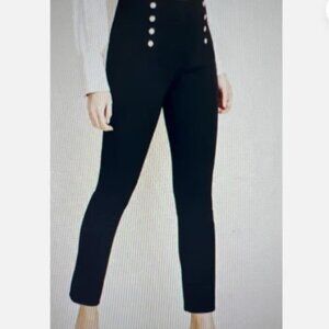 Anne Taylor Audrey Sailor Skinny Bi Stretch High Rise Crop Pant in Navy - NWT
